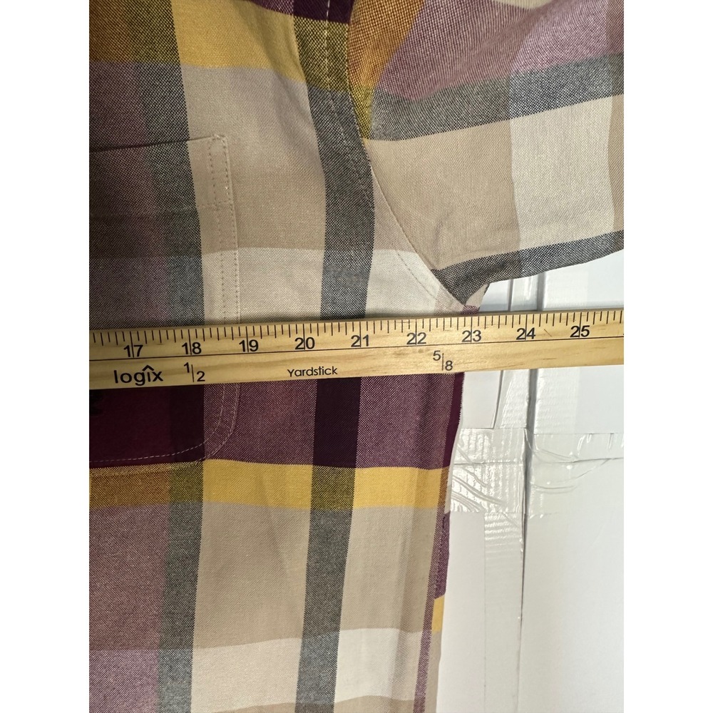 Twenty X Wrangler Large Plaid Flannel Shirt Button Down Long‎ Sleeve Mens - Picture 6 of 6